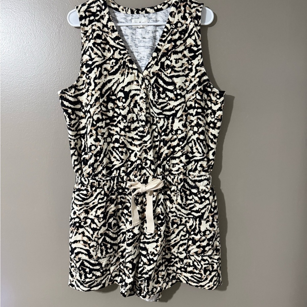 Lou & Grey Zebra Print Jumpsuit